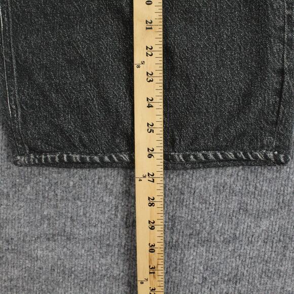 Rag Bone Pants Women 32 Miramar Sofie Wide Leg Cropped Black Sweatpant Jean Chic - Picture 14 of 16